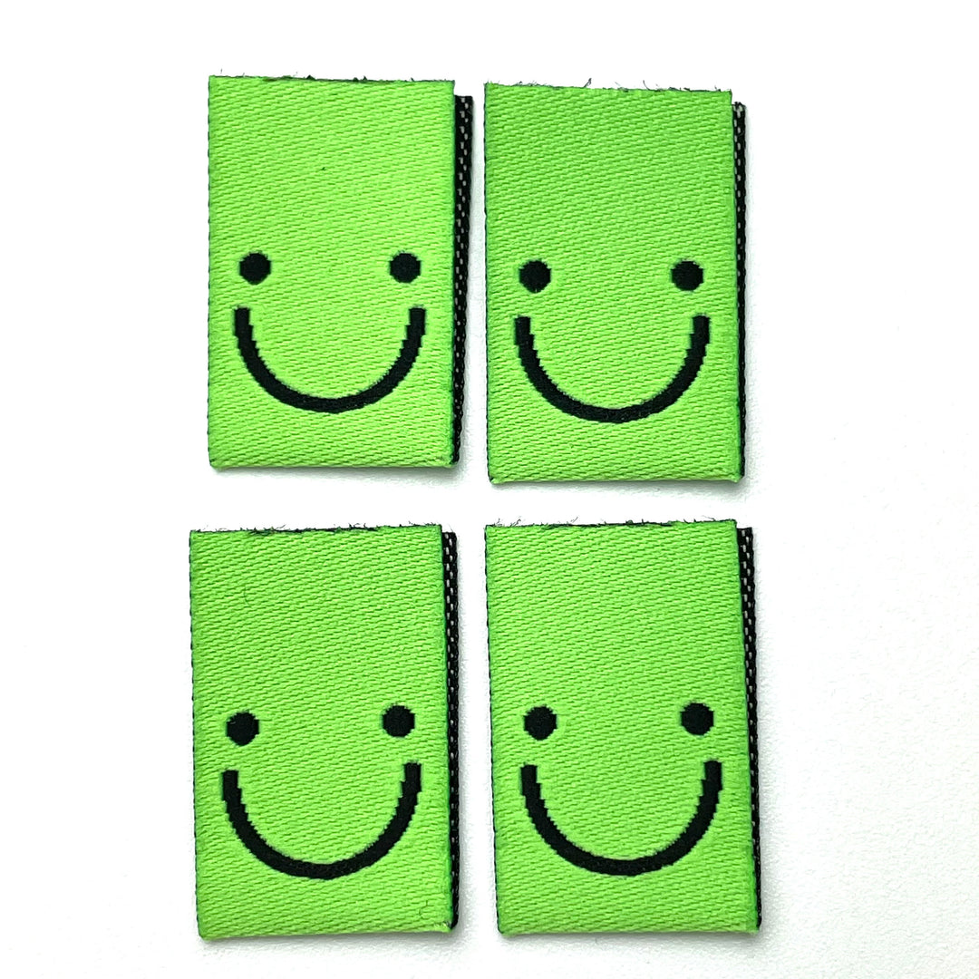 4 Weblabel "EY! Smile" - Neongrün