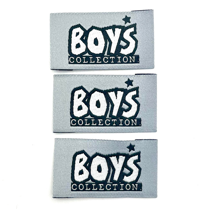 3 Weblabel „Boys Collection“ - Grau
