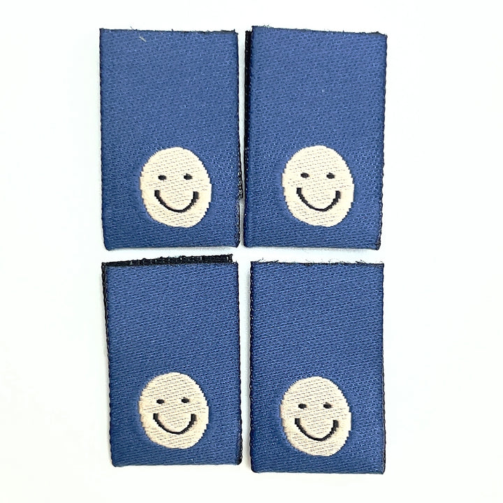 4 Weblabel "kleiner Smile Ey!" - Blau