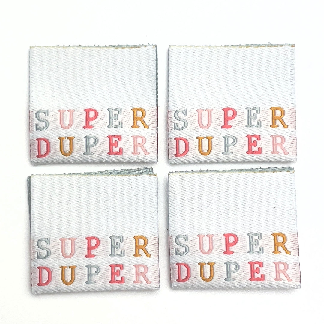 4 Weblabel „super duper“ - Hell