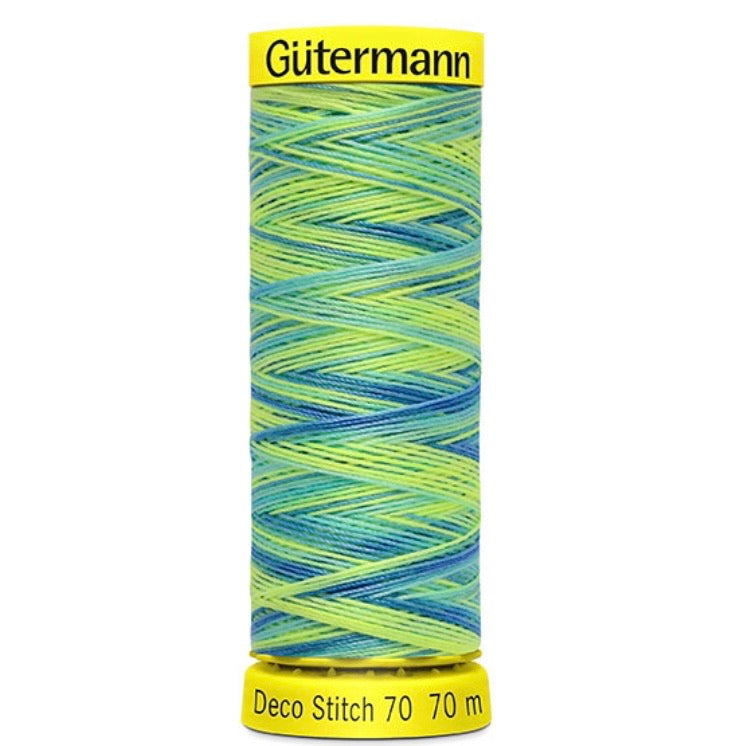 Deco Stitch Garn rPET - 70m Multicolor Türkis