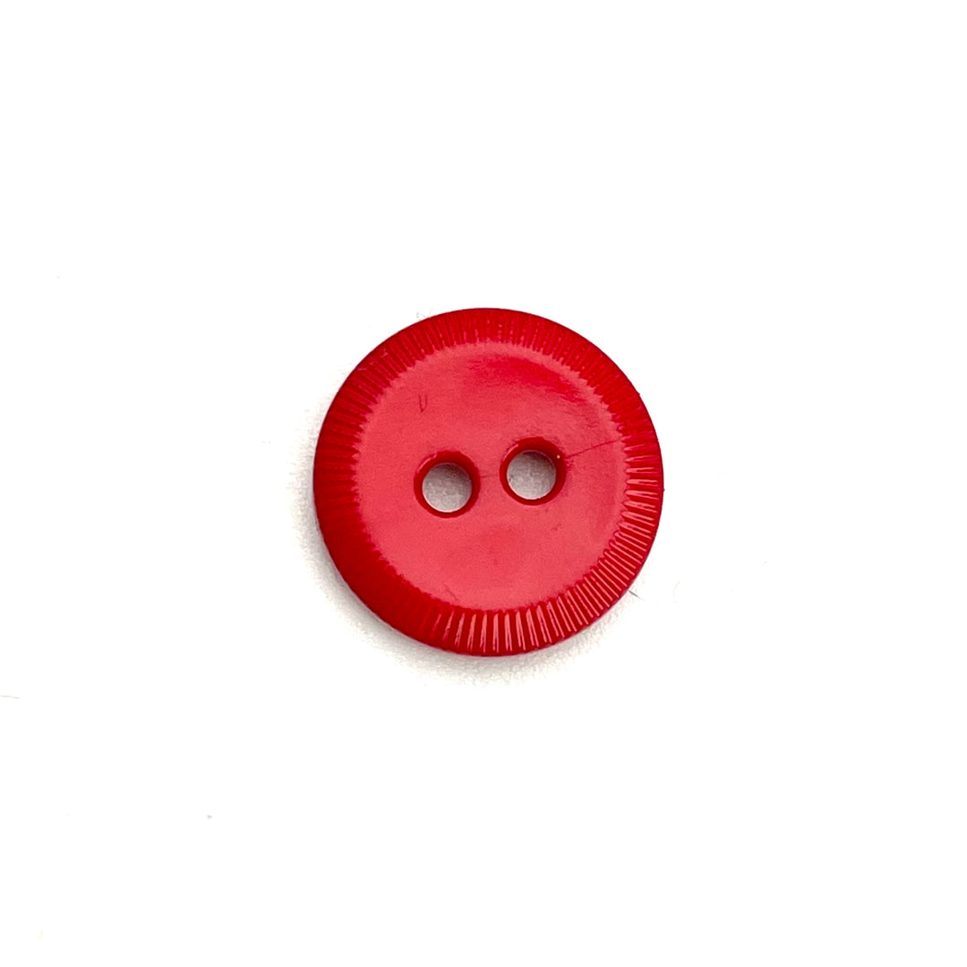 1 runder Knopf 13mm - Rot