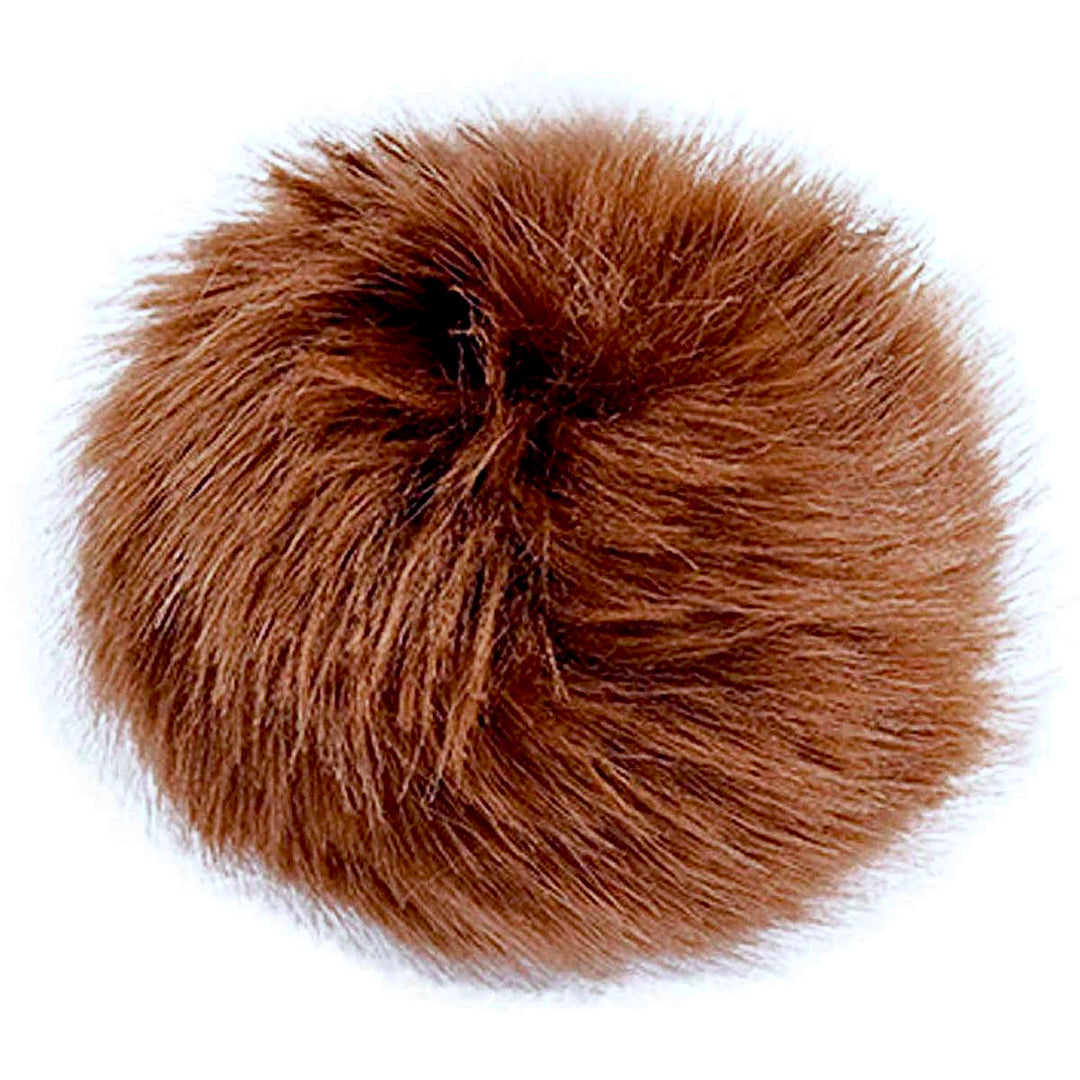 Kunstfellbommel 10cm - Rehbraun