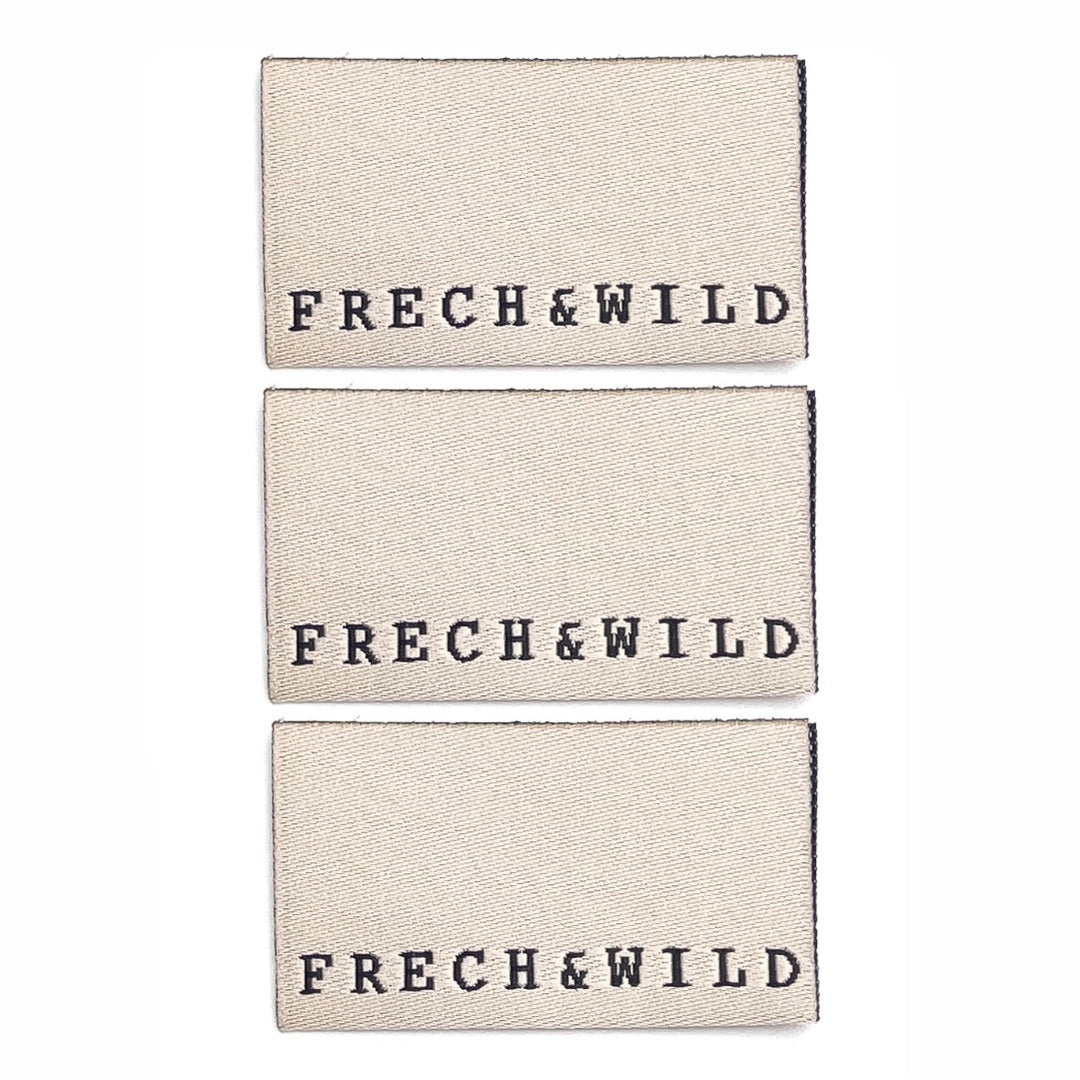 3 Weblabel „frech & wild“ - Beige